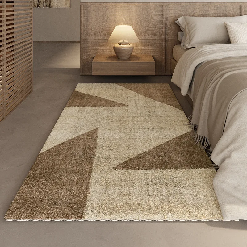 VIKAMA Fleckenresistenter Schlafzimmer-Beistelltisch, Wohnzimmer-Sofa-Couchtisch, Teppich, Garderobe, leicht zu reinigende Bodenmatte, Heimdekoration