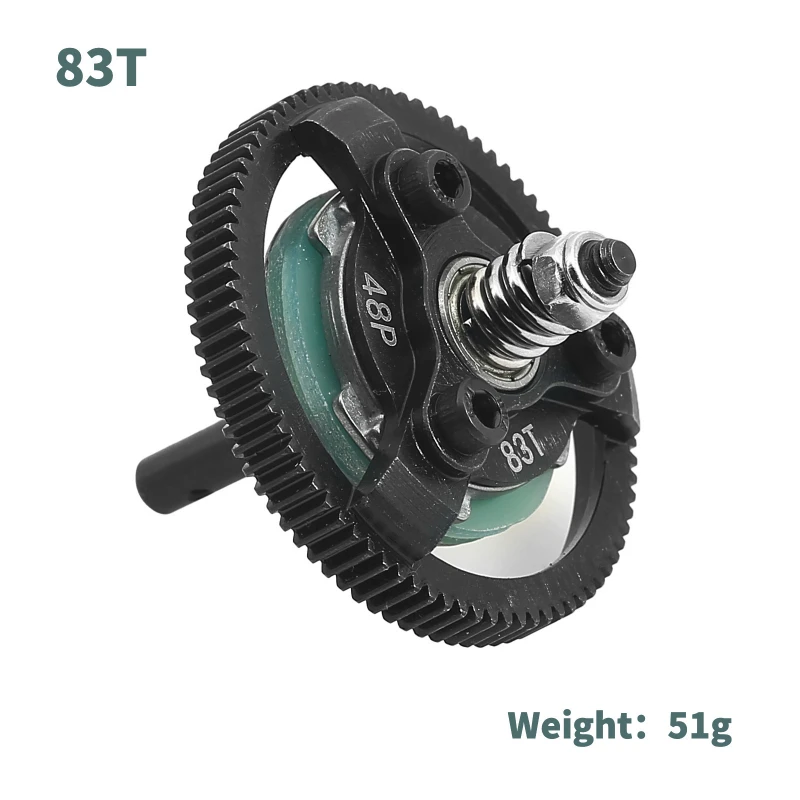 Steel 48P 72T 76T 83T 86T 90T Spur Gear for Trxs Slash Bandit Rustler Stampede 2WD RC Car Upgrade Parts