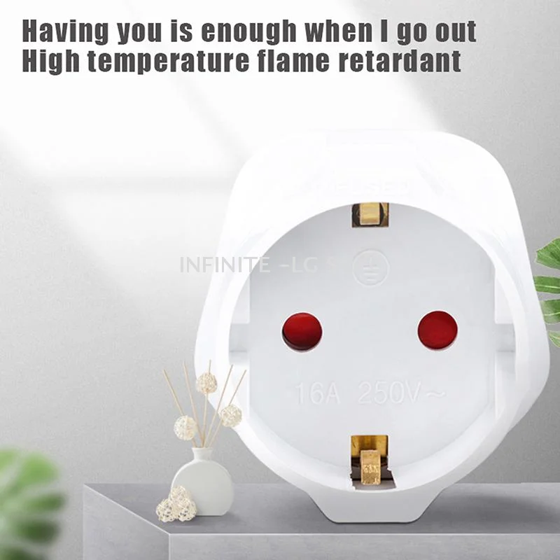 

Многофункциональный европейский (ЕС) адаптер для розеток Великобритании, преобразователь питания, 2-контактная розетка, универсальный адаптер для путешествий, 250В 13А с предохранителем