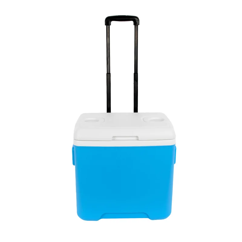 

30L tie rod type incubator catering roller portable cross-border company camping promotion gifts refrigerated fresh-keeping box