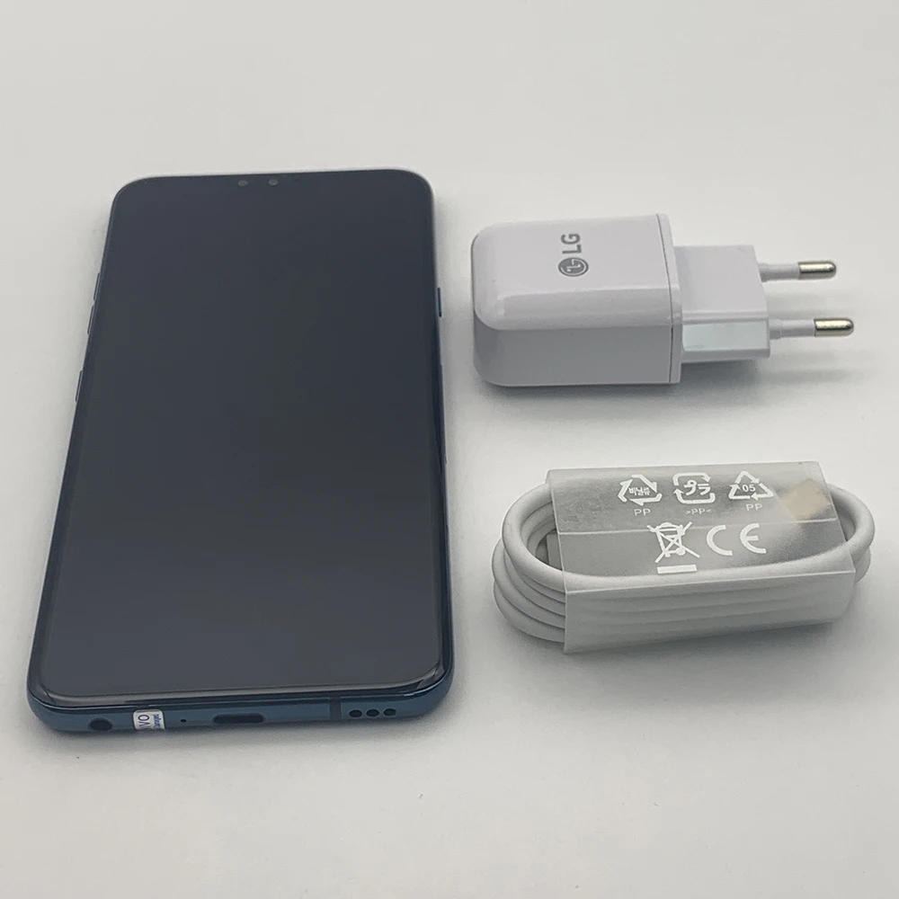 بصمة LG V40 ThinQ V405/V405EMW أصلية غير مقفلة 6.4 بوصة 16 ميجابكسل أندرويد 8.1