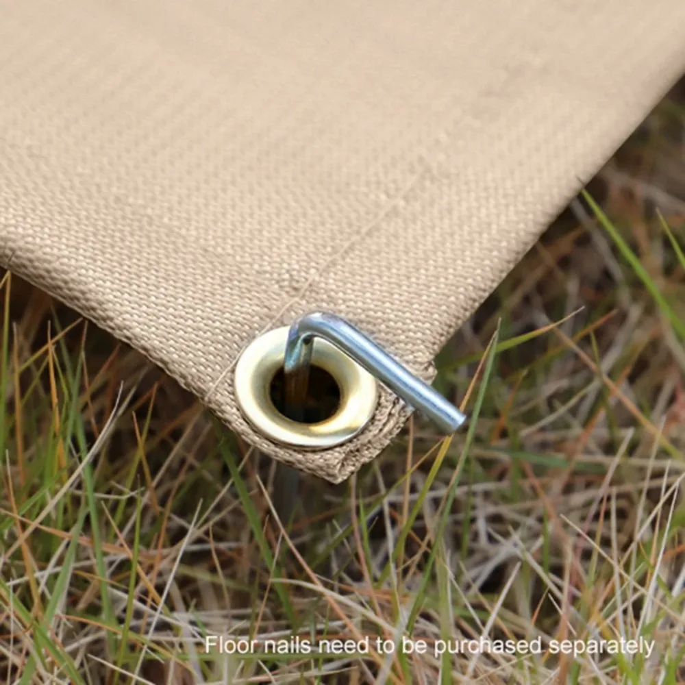 

Glass Coated Camping Fireproof Cloth Fiberglass Blanket Outdoor Under Grill Mat Black/Khaki Multidimensional Flame Retardant Mat