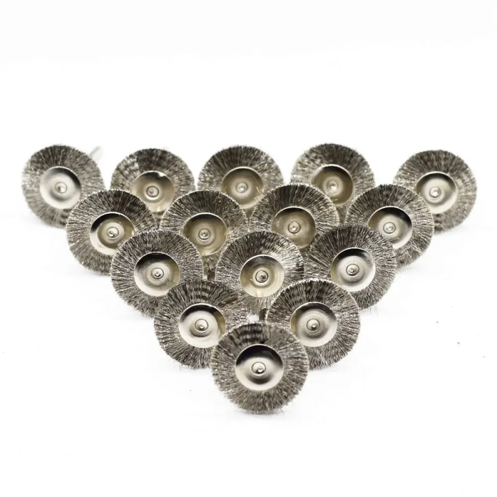 Rotary Tool Wire Brush Accessories Set Polishing Cleaning Wheel Bits For Metal Deburring Rust Removal Surface Finishing
