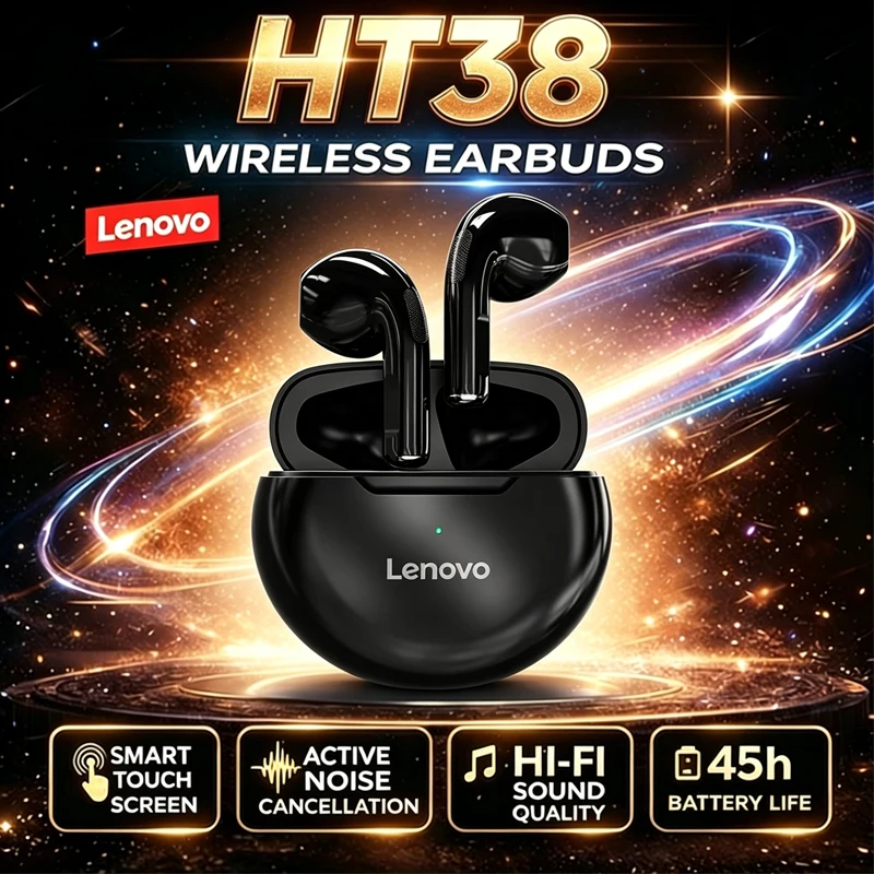 Lenovo HT38 TWS Earphone Wireless Fone Bluetooth Headphones 