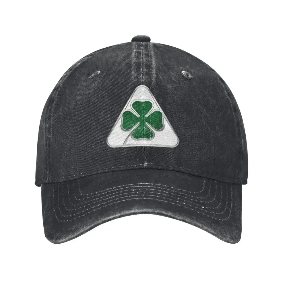 

A-Alfas Four Leaf Clover Washed Baseball Cap R-Romeos Logo Hip Hop Dad Hats Spring Men Outdoor Sports Sunshade Baseball Caps