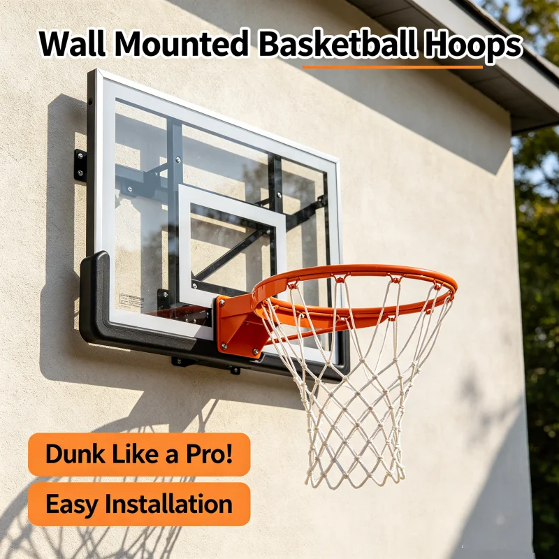 Wall-mounted basketball hoop sample, thickened steel rust-proof, easy to install, suitable for wholesale in training centers