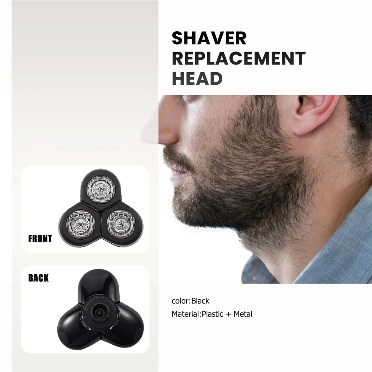 Shaver Head Replacement Accessories for Philips RQ11 RQ1250 RQ1260 RQ1280 RQ1290_A66K