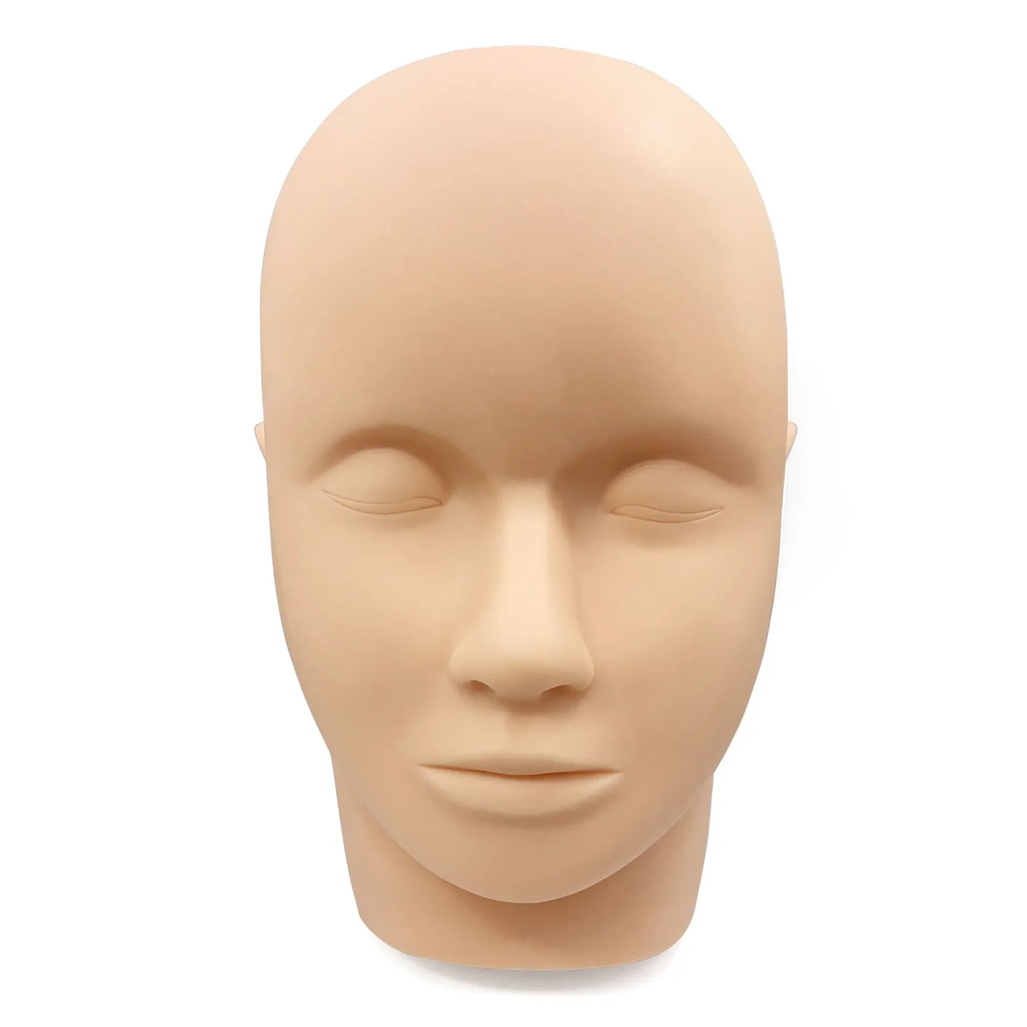 Kit de entrenamiento de cabeza de práctica de extensión de pestañas, maniquí de silicona, pestañas postizas y almohadilla de papel, juego de entrenamiento, herramienta de maquillaje, 1 ud.