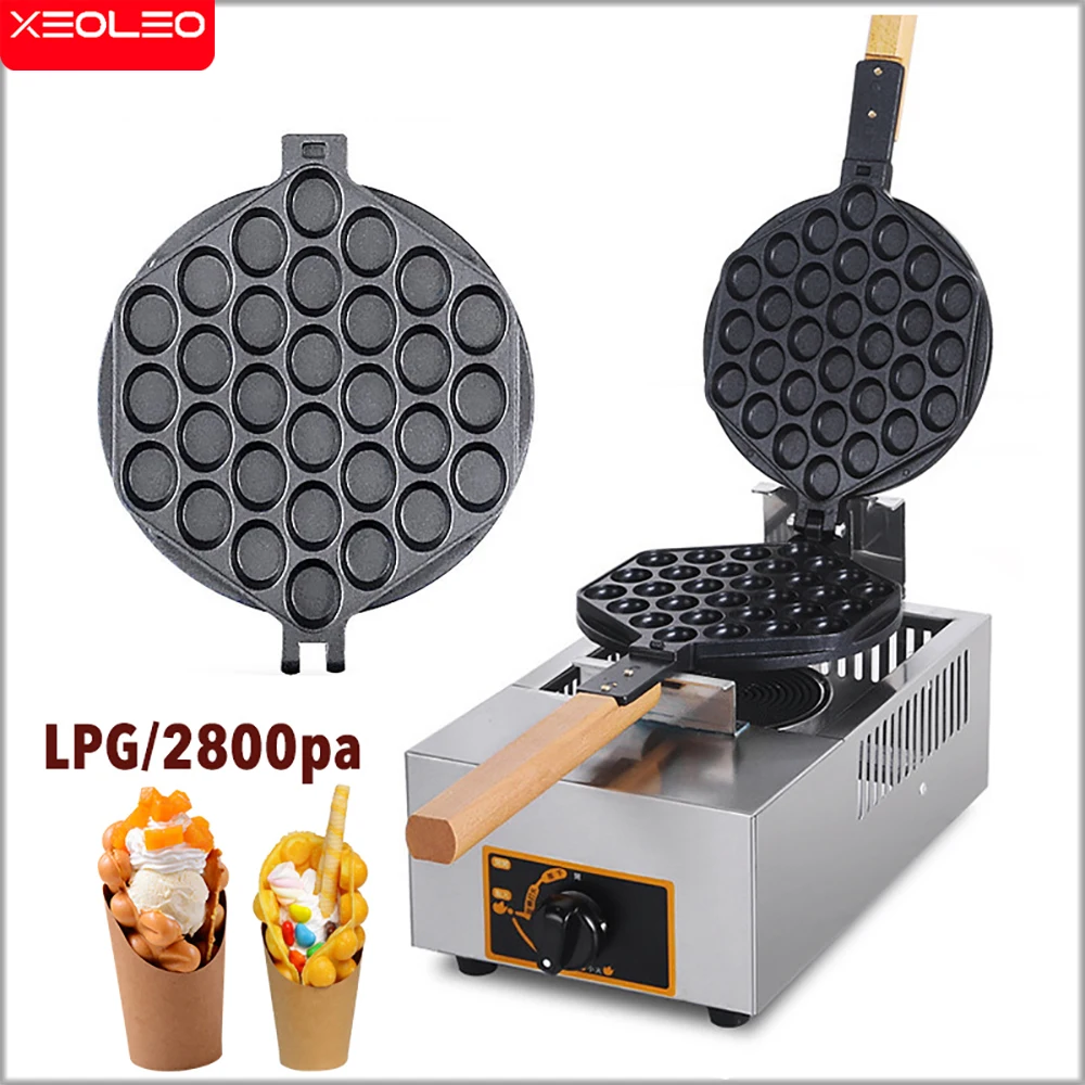 XEOLEO QQ Egg puff maker Home LPG Gas Egg waffle machine Commercial Nicht-stick waffle machine Kitchen equipment Hongkong