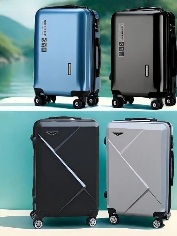 小型キャリーオンスーツケース-軽量-20インチ-パスワードロック付き-旅行用荷物-男女兼用-韓国風-24インチバッグ