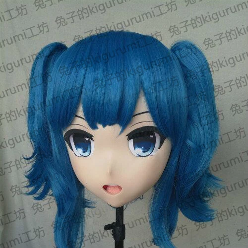 (KM175)Top Quality Handmade Female Resin Cosplay Japanese Role Play Kigurumi Mask Crossdresser Doll Transgender Mask