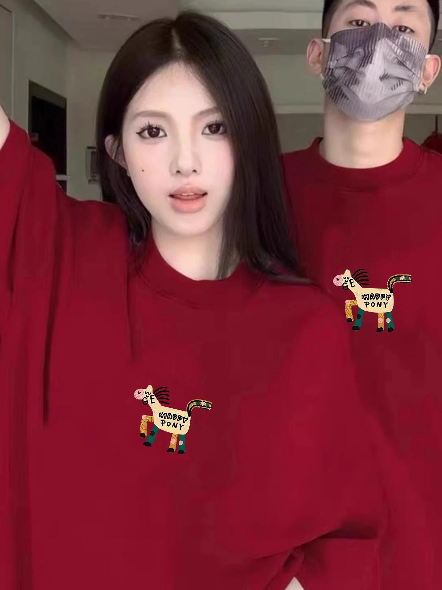 

Свободная футболка с коротким рукавом и мультяшным принтом, повседневный хлопковый топ для женщин, удобный, дышащий, модный, в стиле стритвир