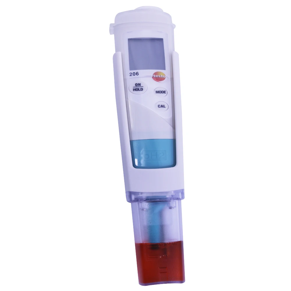 Imagem -02 - Testo-semi-sólido Medidor de ph Digital Cheese Yogurt Tester Ph2 a 14 ph 0563 2062 206