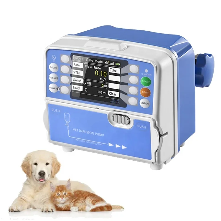 

Vet IV Fluid Therapy Equipment Compact Programmable Animal Infusion Pump