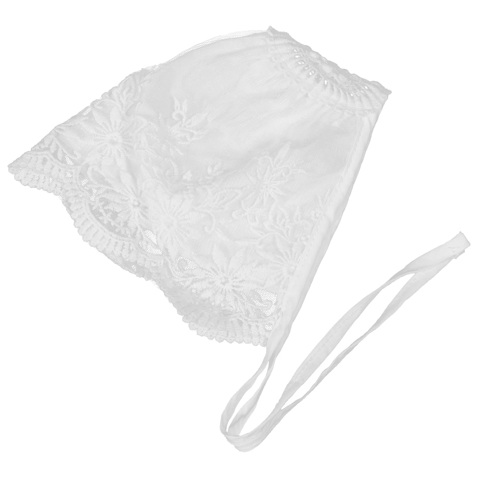 1pc Baby Girl Sun Protection Hat Adjustable Windproof Rope Newborn Lace