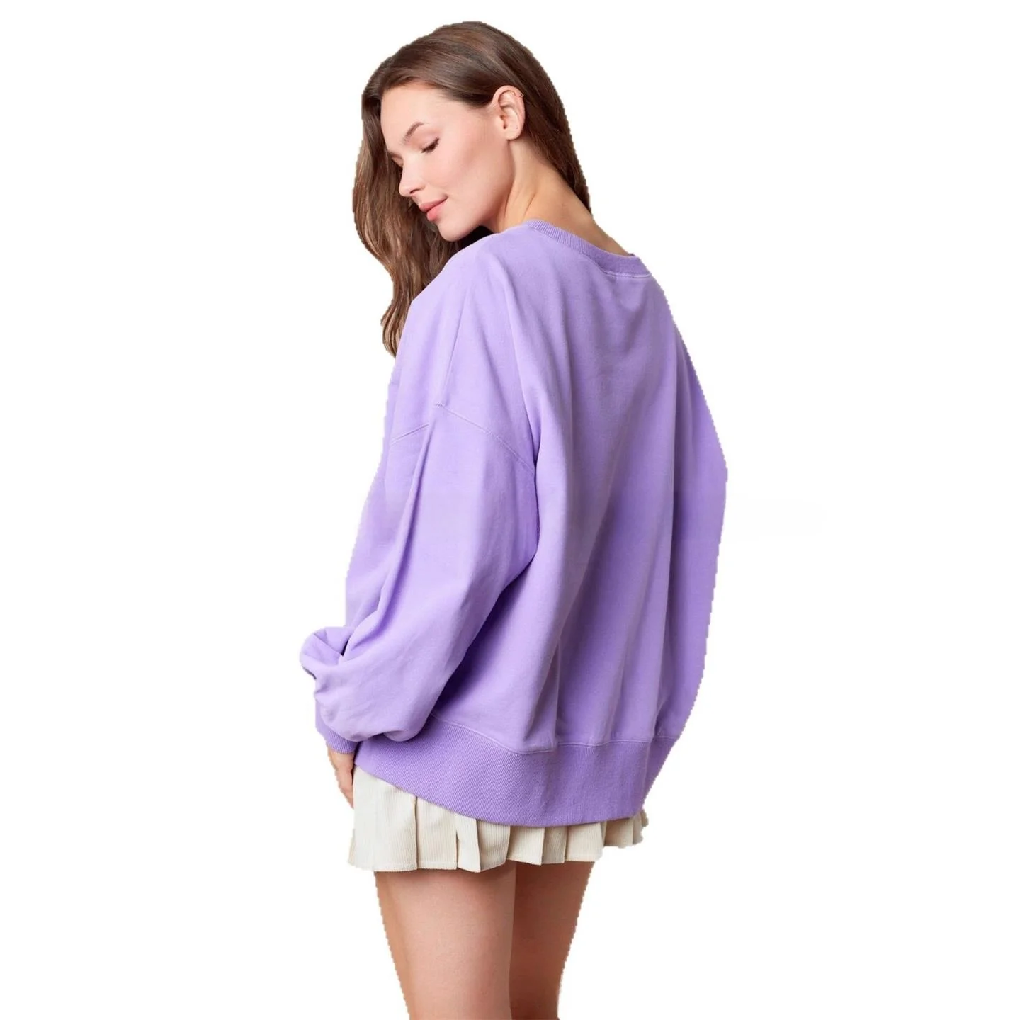 الخريف الشتاء المرأة طويلة Sve سبليت الجنس الدكتور شاطئ Vaion لوين التطريز عادية مريحة تناسب البلوز العلوي #5