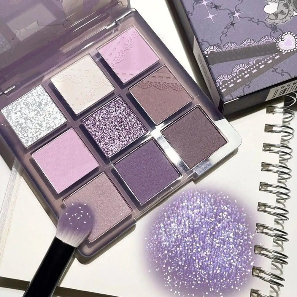 

Dream Girl Eyeshadow Palette Punk Smokey Purple Lace Shimmer Matte Highlights Cool Tone Eye Shadow Korean Make-up Women Cosmetic