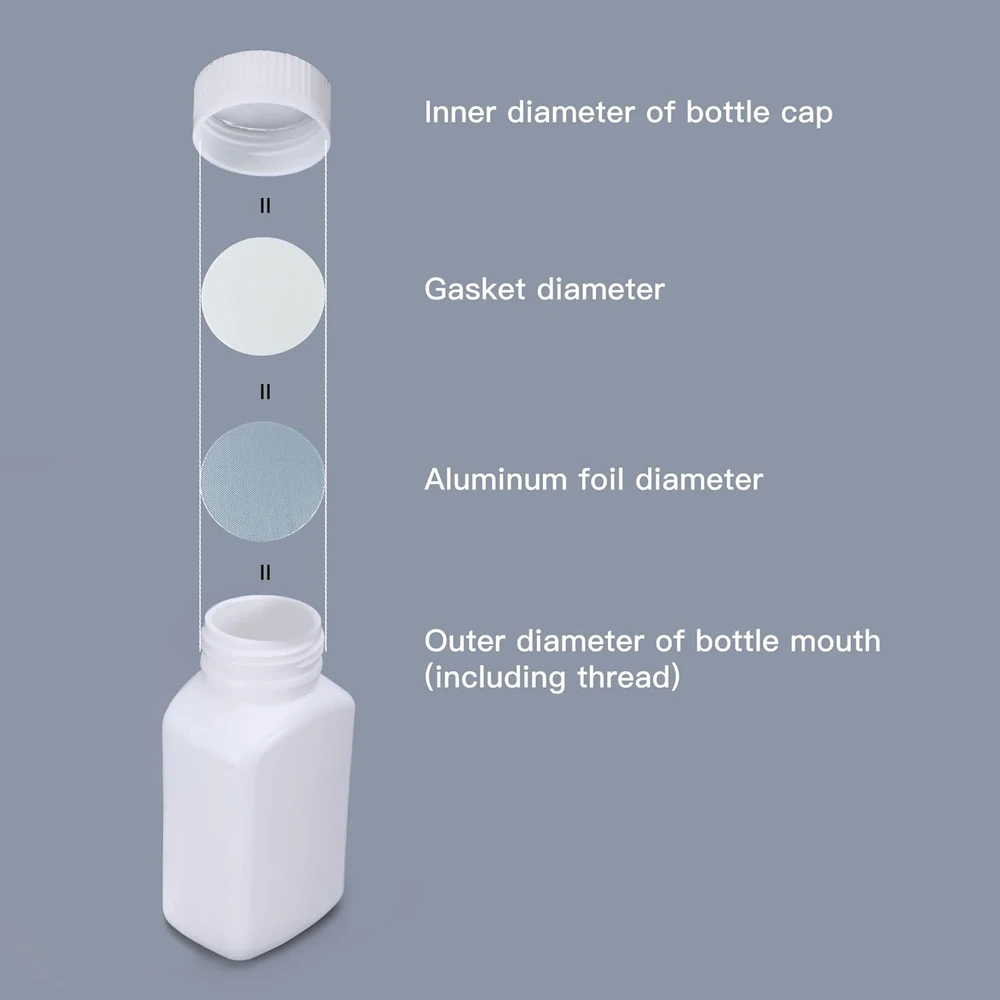 Folhas de vedação por indução Heat Gasket, Frasco De Vidro De Garrafa De Plástico, Cosméticos Podem Acessórios, Folha de alumínio, Evitar Vazamento,