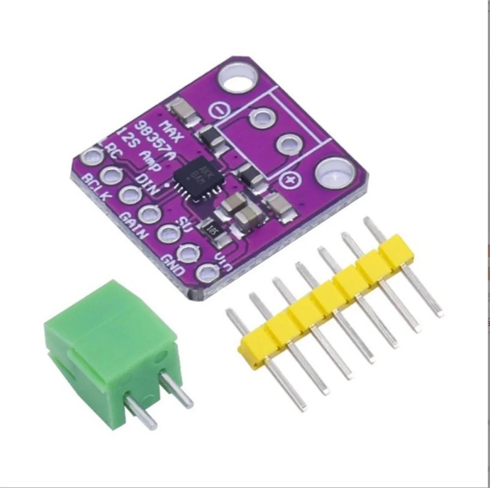 MAX98357 I2S audio amplifier module unfiltered Class D amplifier supports ESP32 Raspberry Pi