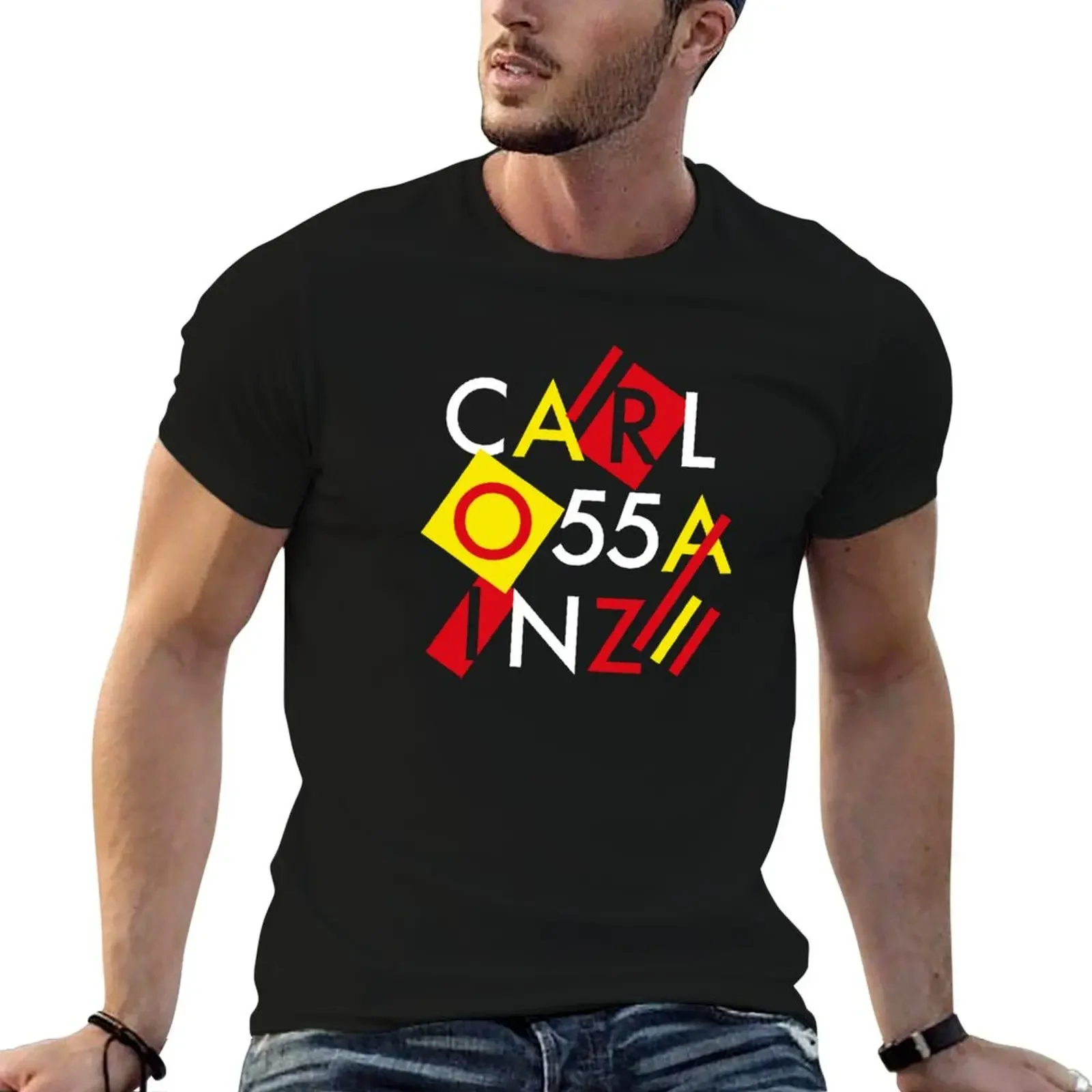 

Carlos Sainz 55 T-Shirt plus sizes graphic tee shirt customizeds Men's clothing