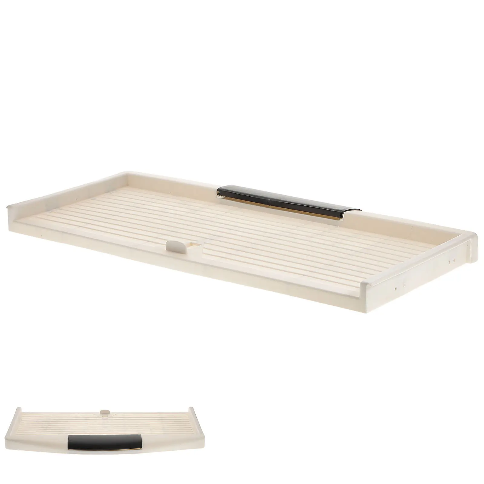 

1Pcs Beige ABS Keyboard Tray Slide-Out Keyboard Stand for Office Ergonomic Wrist Relief Large Bearing Platform Tray