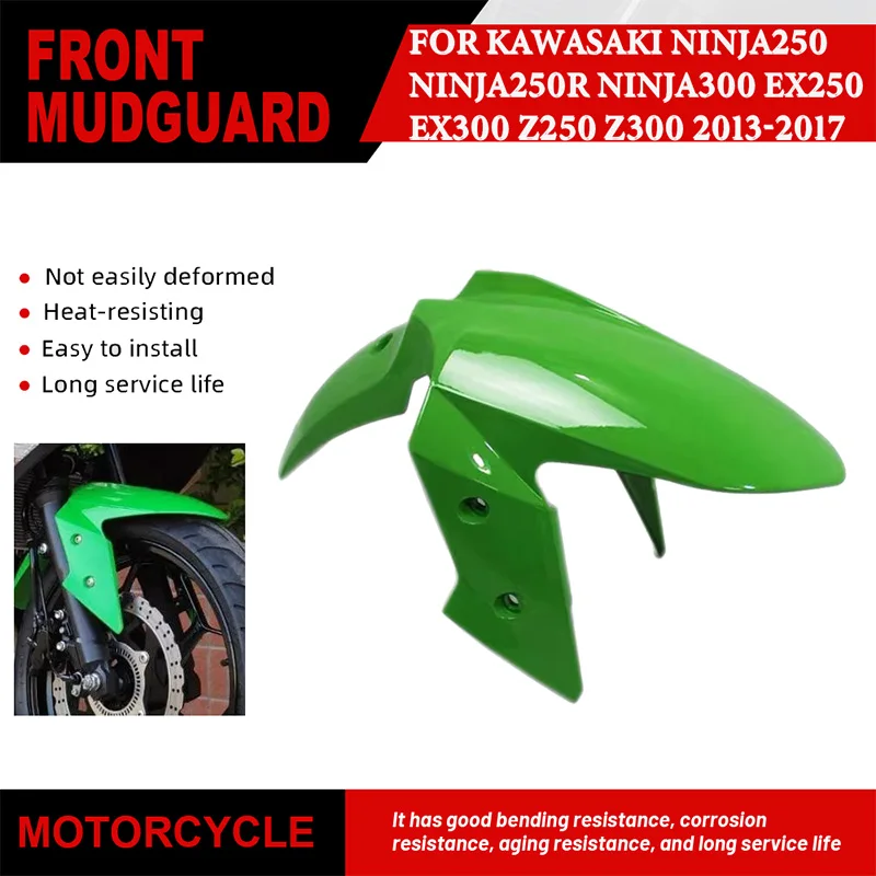 

Motorcycle Front Fender Splash Guard Mudguard Protect For Kawasaki Ninja300 Ninja250 Ninja250R EX250 EX300 Z250 Z300 2013-2017