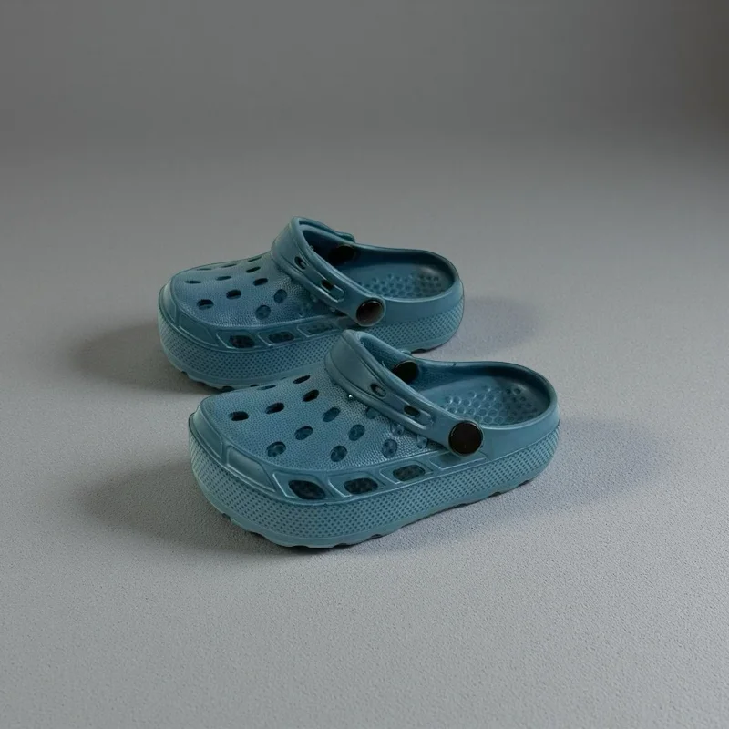 Adorable Kids Beach Shoes Lightweight Breathable Children Sandals Outdoor Learning Shoes Fashionable Simple EVA Clog Footwear image 4