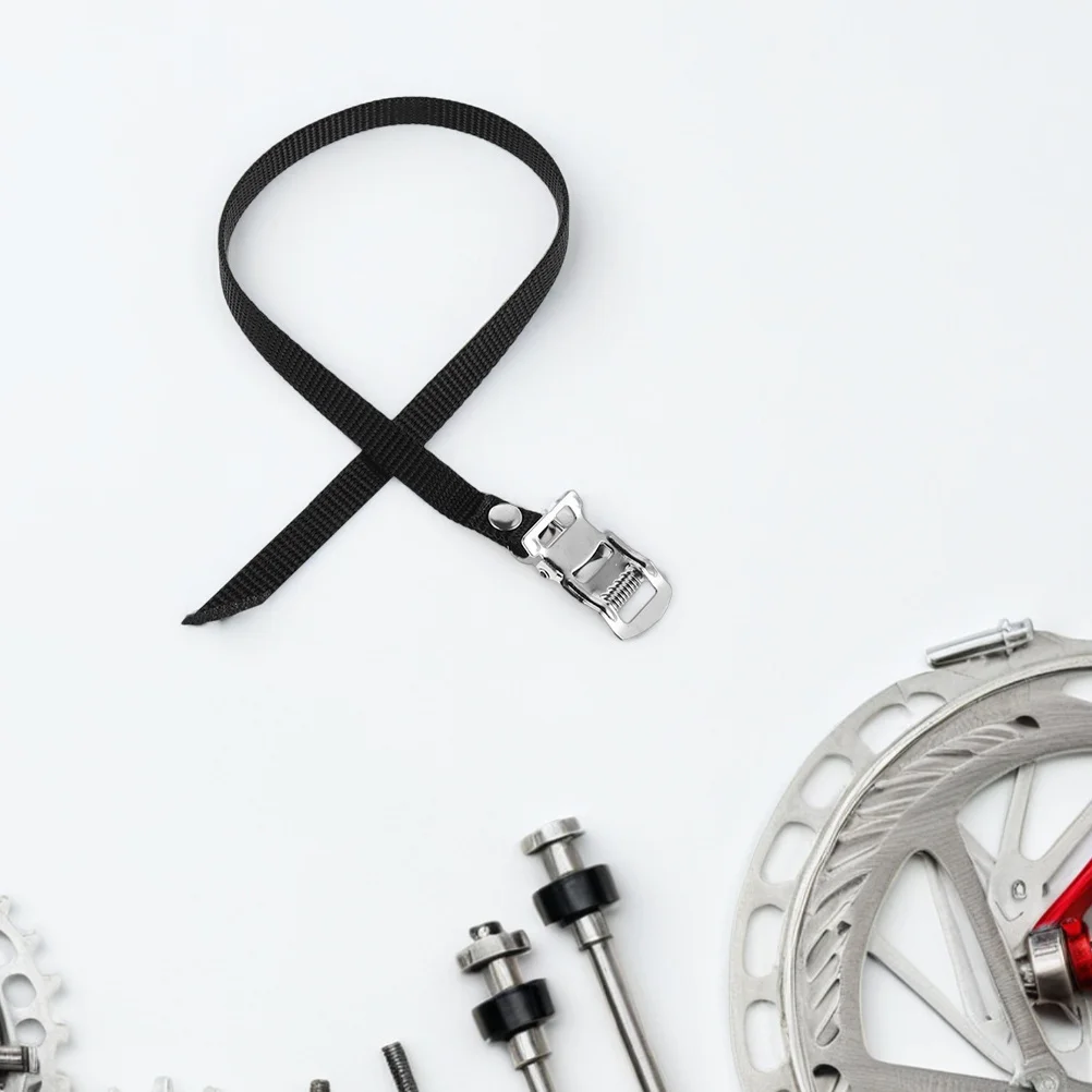 

10Pcs Bike Pedal Straps Adjustable Aluminum Toe Clips Fixed Gear Mountain Exercise Bikes Universal Foot Pedal Strap Gym