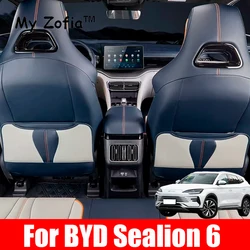 For BYD Seal U Sealion 6 Song Plus 2024 2025 anti-kick anti-dirty Mats cover Leather Seat Back Protector Storage Bag Accessories