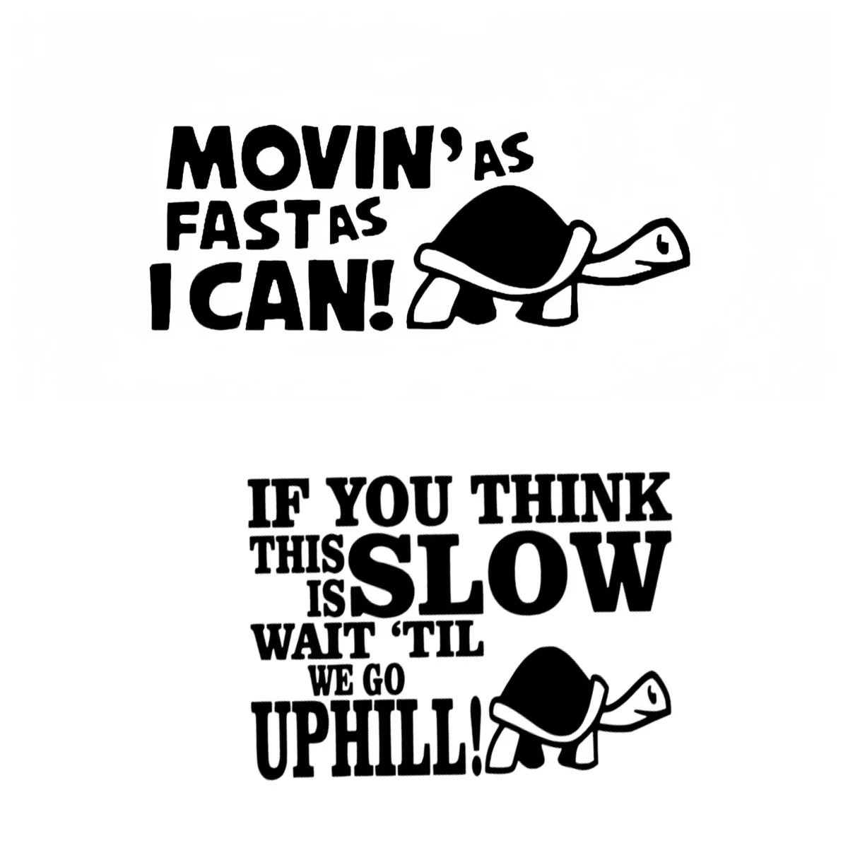 

Move As Fast As Possible Animal Car Decal Glue Sticker For Scratch Cover Creative Car Window Warning Sticker Car decoration