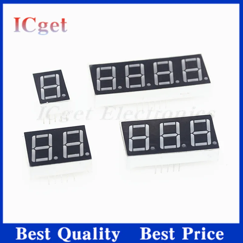 5pcs 0.28 0.36 0.4 0.56 Inch Digital Tube LED Display 1Bit 2Bit 3Bit 4Bit Display Common Anode / Cathode 7 Segment Led Display