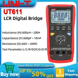 UNI-T UT611 LCR Meters induttanza capacità strumenti fai da te resistenza fase angolo multimetri corrispondenza