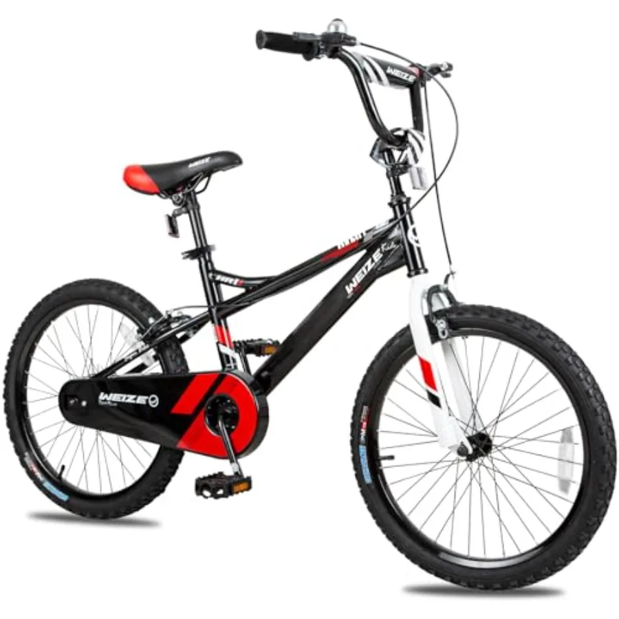 

bike for ages 3-12, aluminum frame, red/blue/green options, coaster brake safety and lightweight design