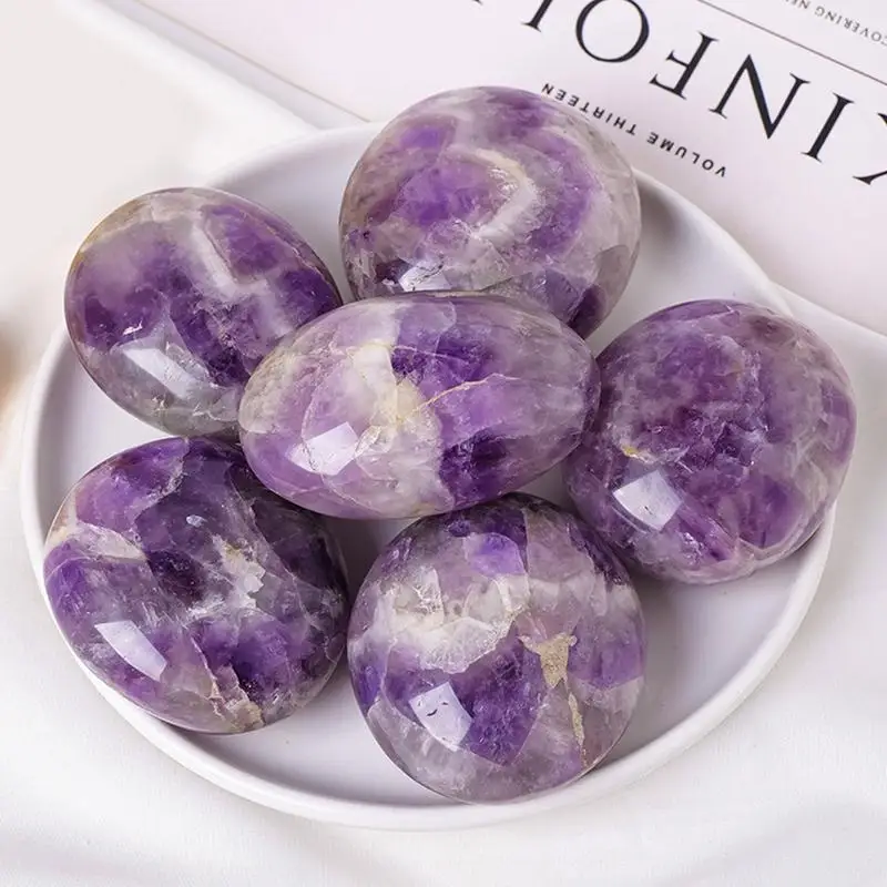 1pc Natural Crystal Quartzs Amethyst Healing Stone Reiki for Aquarium 5-6cm