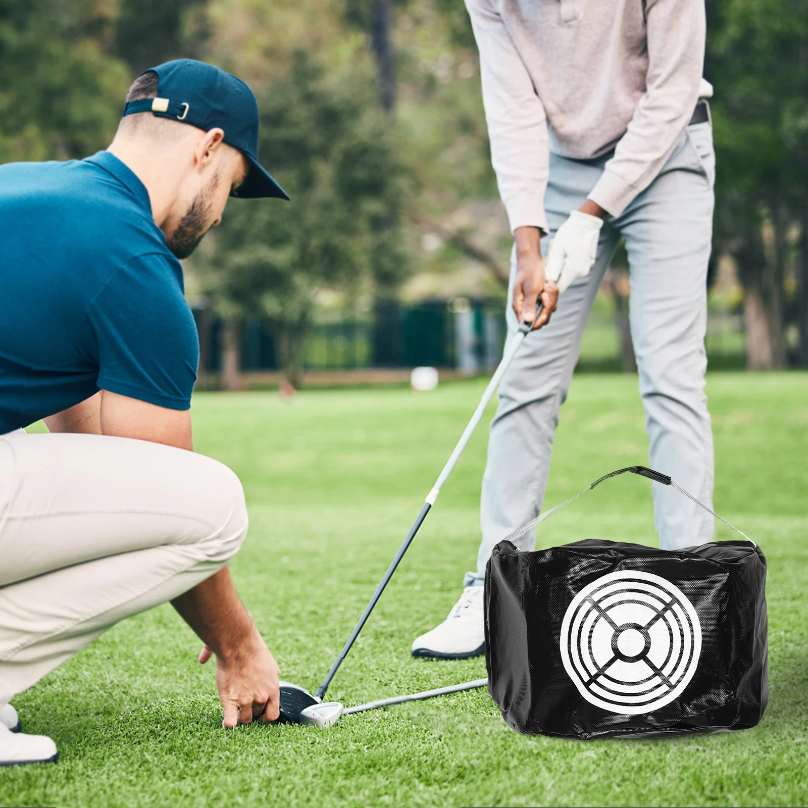 

Golf Swing Trainer Impact Hitting Bag Practice Tool Compact Design Fairway Accuracy Travel Friendly Indoor Outdoor Use Golf