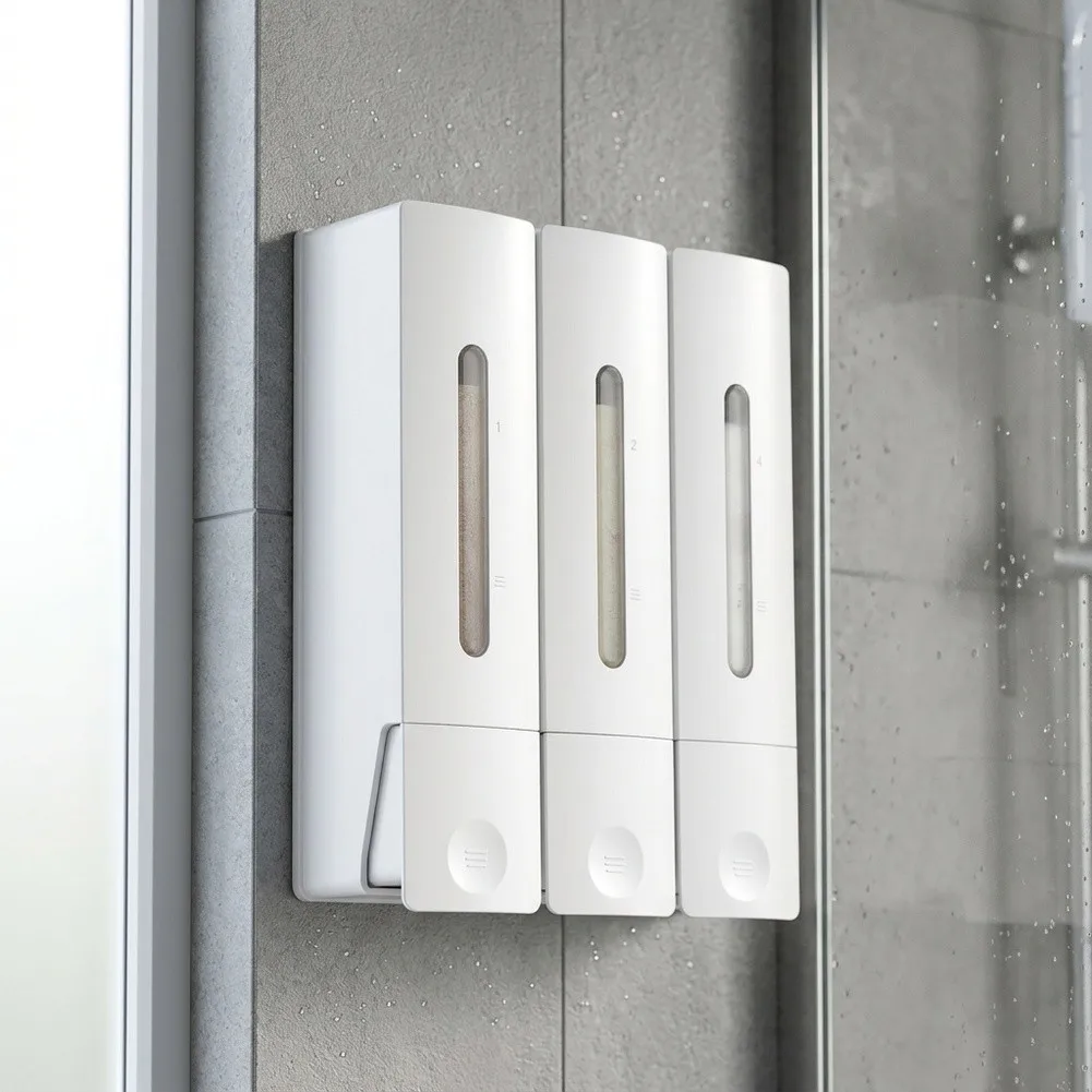 Bathroom Organization 265x135x65mm Double Wall Mounted Dispenser Elegant Bathroom Accessory Public Use Adaptability