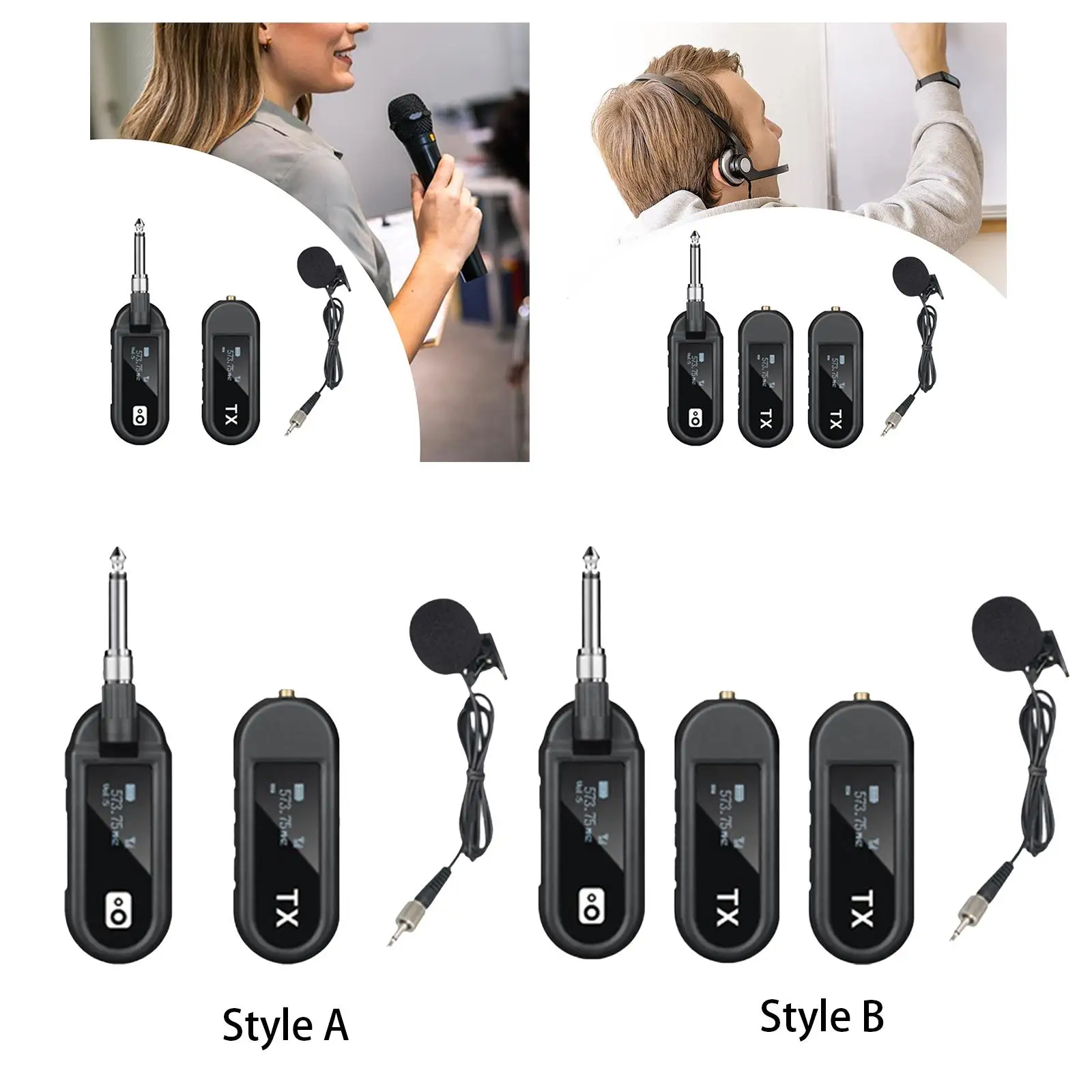 Lapel Mic Stable Headworn Mic for Band Exercise Concerts Voice Recording