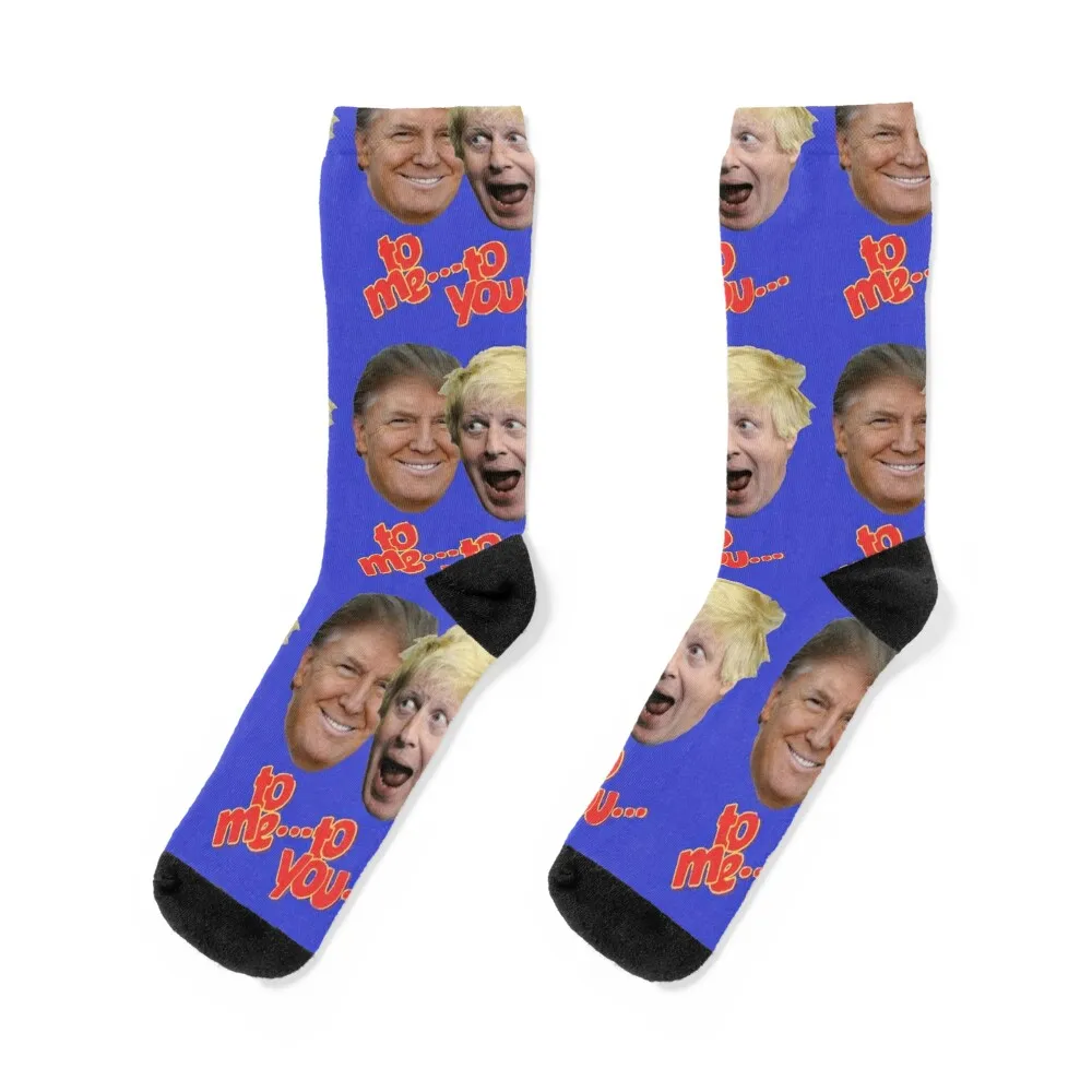 

Donald & Boris Socks retro designer brand sheer custom sports Socks For Men Women's