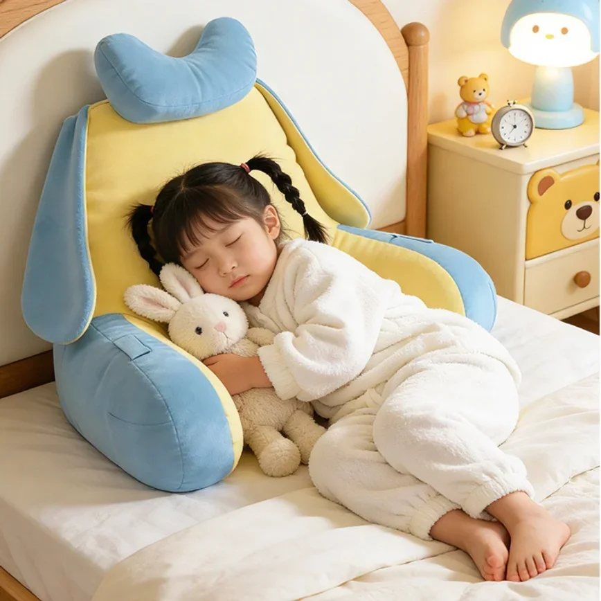 Kids Reading Backrest Pillow Lumbar Neck Support Cushion Lazy Bed Head Pillow For Dorm Bay Window Bedroom Reading