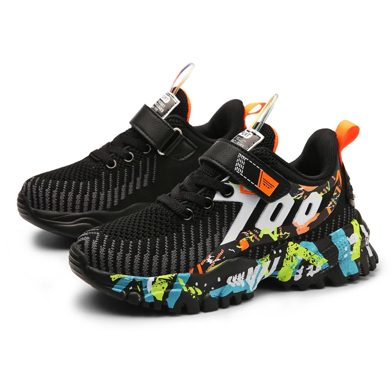 Children Running Shoes Boys Teenager Light Sneakers Winter Kid Summer 8 9 12 Big Children Air Mesh Autumn Sport Footwear Tenis