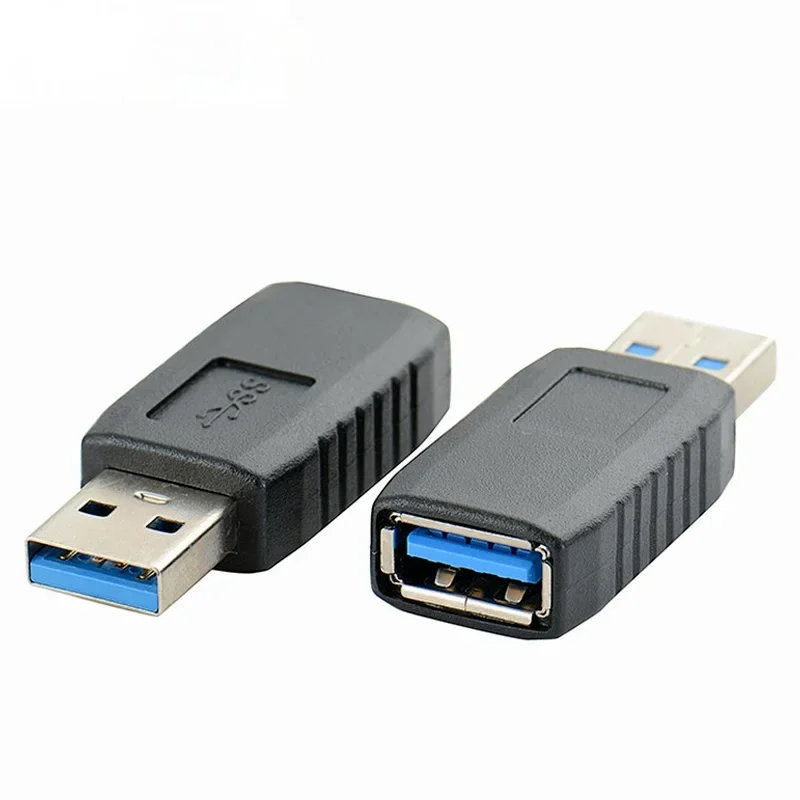 

USB 3.0 Adapter Connector Male To Female Extender MF Coupler Suitable Black/ for PC Laptop Converter Converter Durable Conv