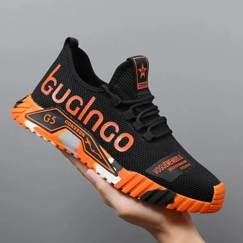

Men Vulcanized Shoes Summer Casual Shoes Outdoor Light Hiking Sports Mesh Lovers Running Shoes Fashion Breathable Shoes