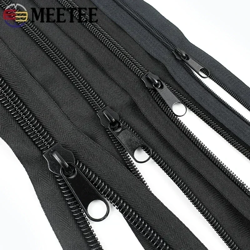 

1-10Meters 3#5#8#10# Nylon Zippers for Sewing with Zipper Sliders Plastic Roll Zip Bags Coat Tent Zips Closures DIY Accessories