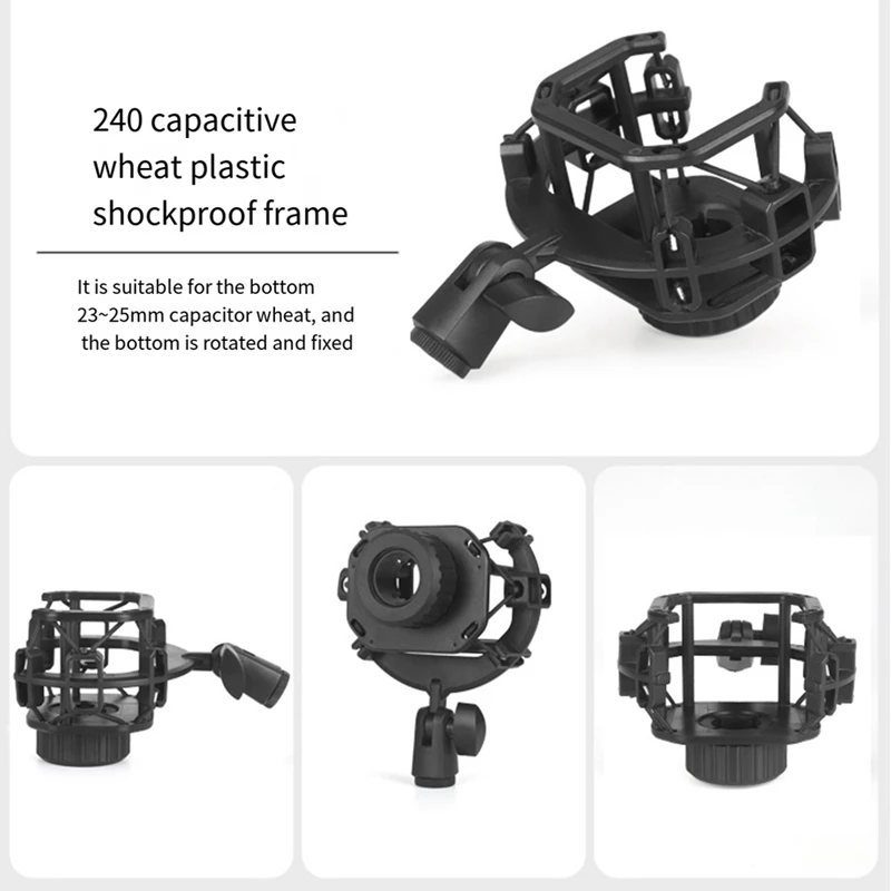 Microphone Shock Mount For Lewitt LCT-240 Live Broadcast Mic Recording Holder Microphone Mount & Stand