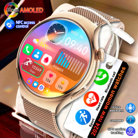 2024 New Lady Fashion Smart Watch women AMOLED HD Screen GPS Sport Heart Rate Bluetooth Call Waterproof Outdoor Smartwatch Women