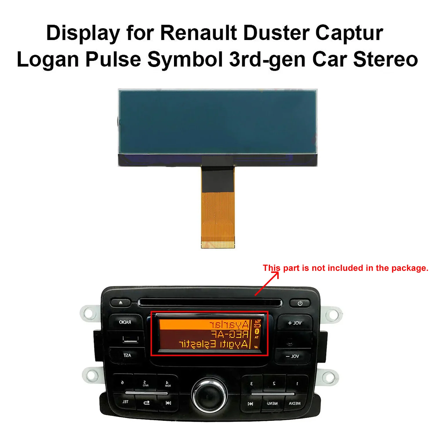 

Для Renault Duster Captur Logan Pulse Symbol 3rd-gen, ЖК-дисплей, экран, автомобильная стереопанель