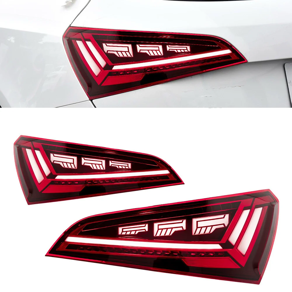 

For Audi Q5 08-17 Modified LED Rear lamp Taillight Tail light Brake Lamp with Dynamic Turn Signal Auto Accessories