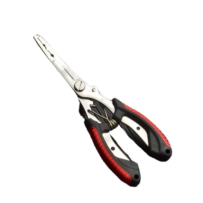 1pc Fish Pliers Ergonomics Anti-slip High-strength Multifunctional Cut Fishing Line Fishing Tied Hooks Pliers Angling Equipment