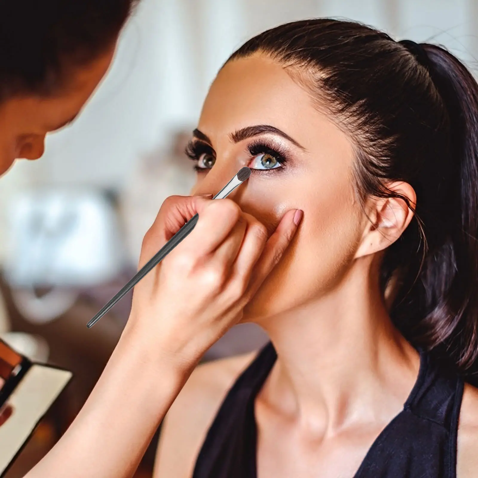 Mulheres sombra de olho escova de maquiagem portátil alça macia conjunto leve para uso diário cosméticos ferramenta de beleza ferramenta de maquiagem