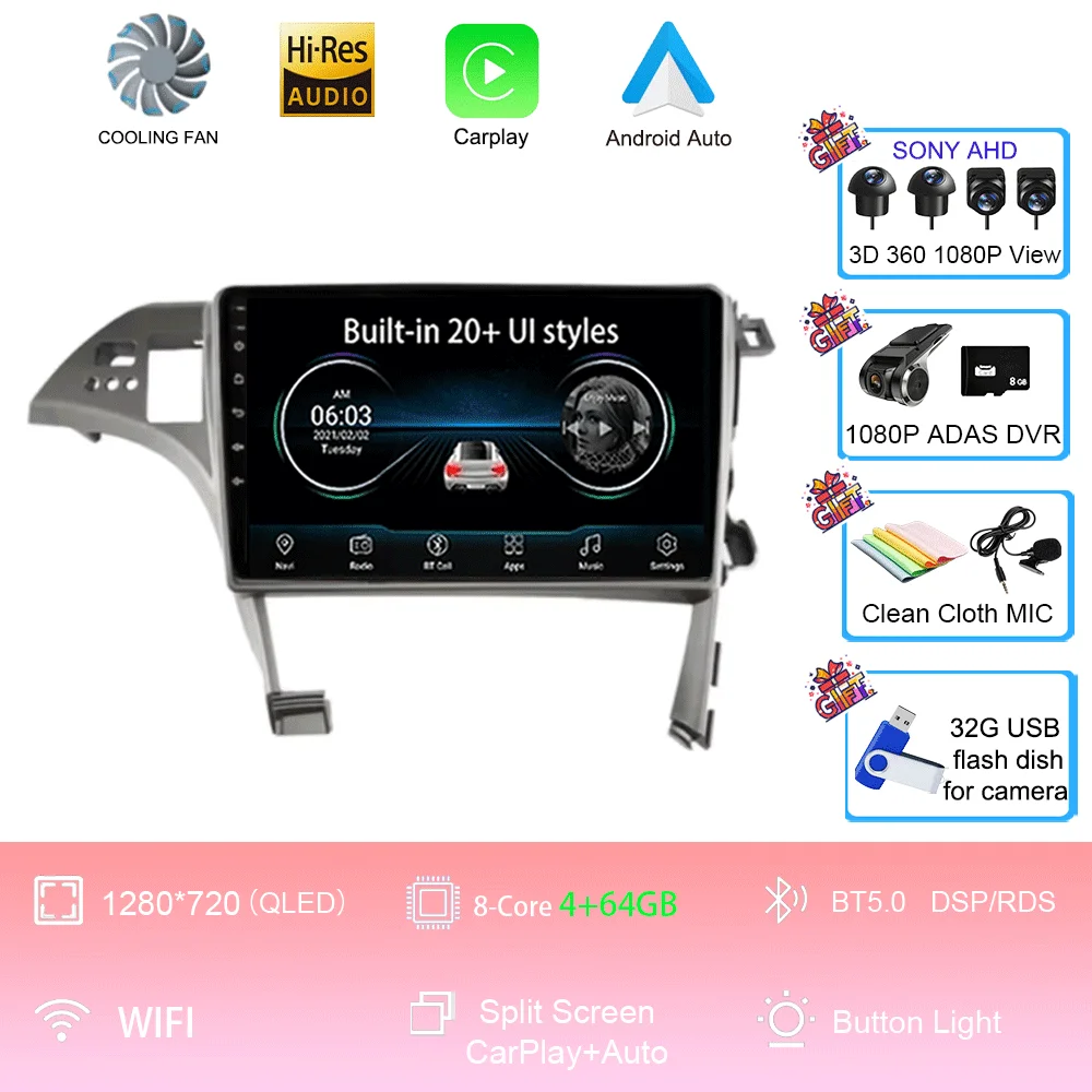 10 inch Android 16 Player voor Toyota Prius XW30 2009 2010 2011 2012 2013-2015 LHD autoradio multimediasysteem GPS